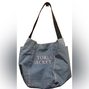 Victoria Secret Denim Studded Tote bag
